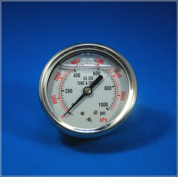 63mm all stainless steel gauge